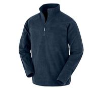 Result Genuine Recycled Recycelter Fleecepullover Troyer Unisex Damen / Herren Navy S