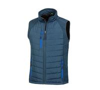 Result Genuine Recycled Reduzierte Herren Weste Steppweste Atmungsaktiv Wasserabweisend Bodywarmer röße 4XL Wattiert Padded Übergangsweste Navy/Royal XL
