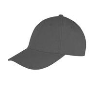 Result Genuine Recycled Unisex Baseball -Kappe mit flachem Profil aus recyceltem Polyester Charcoal