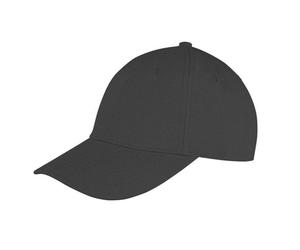 Result Genuine Recycled Unisex Baseball -Kappe mit flachem Profil aus recyceltem Polyester Schwarz