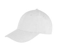 Result Genuine Recycled Unisex Baseball -Kappe mit flachem Profil aus recyceltem Polyester Weiss