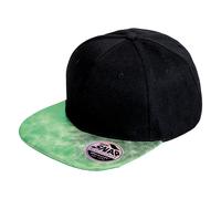 RH87 Result Headwear Kappe Bronx Kappe mit flachem Glitzerschirm Black One Size