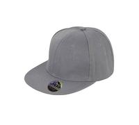Result Headwear - Bronx Original Flat Peak Snapback Cap Heather Grey - Gr. - One Size
