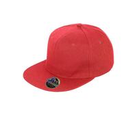 Result Headwear - Bronx Original Flat Peak Snapback Cap Red - Gr. - One Size
