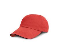 Result Headwear - Heavy Brushed Cotton Cap Red - Gr. - One Size