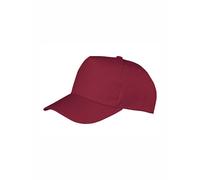 Result Headwear - Junior Boston Printers Cap Burgundy - Gr. - One Size