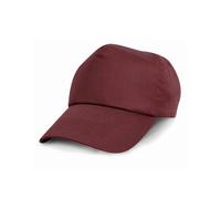 Result Headwear - Junior Cotton Cap Burgundy - Gr. - One Size