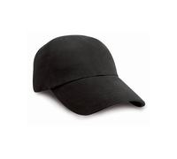 Result Headwear - Junior Heavy Brushed Cotton Cap Black - Gr. - One Size