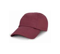 Result Headwear - Junior Low Profile Cotton Cap Burgundy - Gr. - One Size
