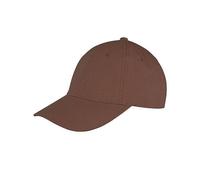 Result Headwear - Memphis Brushed Cotton Low Profile Cap Chocolate Brown - Gr. - One Size