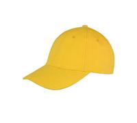 Result Headwear - Memphis Brushed Cotton Low Profile Cap Yellow - Gr. - One Size