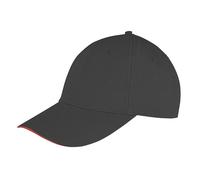 RH91 Result Headwear Kappe Memphis Flache Sandwich-Peak-Kappe aus gebürsteter Baumwolle