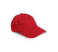 Result Headwear - Printers Plush Cotton 5 Panel Cap Red - Gr. - One Size
