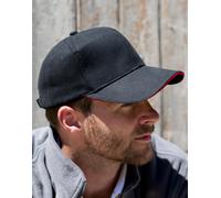 RH25P Result Headwear Kappe Schwerer, gebürsteter Baumwoll-Drell Navy One Size