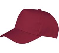 Result Headwear Boston 5-Panel Printers Cap - Burgundy - OneSize