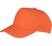 Result Headwear Boston 5-Panel Printers Cap - Orange - OneSize