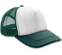 Result Headwear Detroit ½ Mesh Truckers Cap - Bottle/White - OneSize