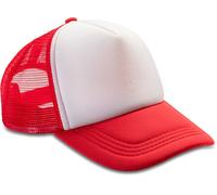 Result Headwear Detroit ½ Mesh Truckers Cap - Red - ONE SIZE