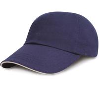 Result Headwear Unisex 6-Panel Niedrigprofil Sandwich Kappe Klassische Cap RC024XP navy/white one size