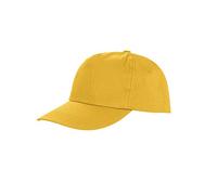 Result Headwear Unisex Cap Houston 5-Panel Printers Gelb Yellow One Size