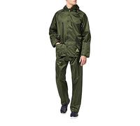 Result Herren Regenanzug bestehend aus Regenjacke und Regenhose, wasserdicht XXL,Olive