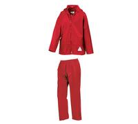 Result - Junior Waterproof Jacket & Trouser Set Red - Gr. - XS (3-4)
