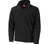 Result Kern-Oberbekleidung für Männer für den Winter warme Vlies-Jacke mit Reißverschluss , schwarz