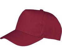 Result Headwear Junior Boston Printers Cap - Burgundy - OneSize