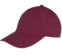 RH81 Result Headwear Memphis 6-Panel Kappe Verstärktes Frontpanels Burgundy One Size