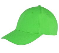 RH81 Result Headwear Memphis 6-Panel Kappe Verstärktes Frontpanels Lime One Size