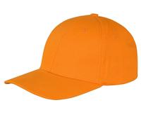 RH81 Result Headwear Memphis 6-Panel Kappe Verstärktes Frontpanels Orange One Size