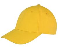 RH81 Result Headwear Memphis 6-Panel Kappe Verstärktes Frontpanels Yellow One Size