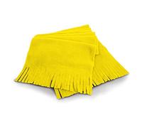 Result Fransenschal R143X Unisex Fleece Polartherm mit Quaste Gelb 155 x 25 cm