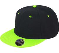 Result Snapback-Kappe Bronx RH82 zweifarbig Schwarz/Lime Einheitsgröße