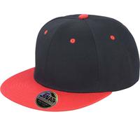 RH82 Result Headwear Bronx Zweifarbige Kappe Black One Size