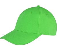 RH81 Result Headwear Memphis 6-Panel Kappe Verstärktes Frontpanels Lime One Size