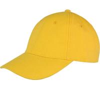 RH81 Result Headwear Memphis 6-Panel Kappe Verstärktes Frontpanels Yellow One Size