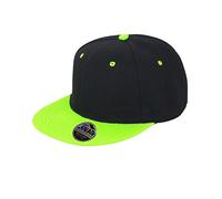 Result Unisex Core Bronx Baseball Kappe, 2 Tone (2 Stück/Packung) (Einheitsgröße) (Schwarz/Limette)