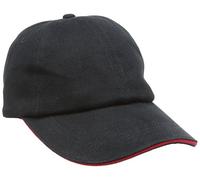 Result Headwear Brushed Cotton Sandwich Cap - Red - ONE SIZE