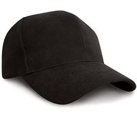 RH25 Result Headwear Pro-Style Heavy Cotton Cap Black One Size