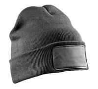 Result Winter Essentials Double Knit Printers Beanie One Size/Grey