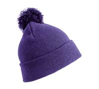 Result Winter Essentials - Junior Pom Pom Beanie Purple - Gr. - One Size