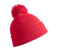 Result Winter Essentials - Junior Pom Pom Beanie Red - Gr. - One Size