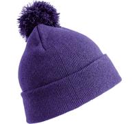Result Winter Essentials Kinder Strickmütze mit Pompon Bommel-Mütze RC028J purple one size