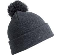 Result Winter Essentials Unisex Strickmütze mit Pompon Bommel-Mütze RC028X grey one size