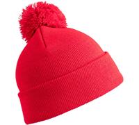 Result Winter Essentials Unisex Strickmütze mit Pompon Bommel-Mütze RC028X red one size