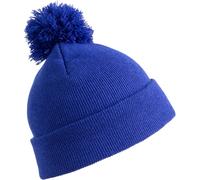 Result Winter Essentials Unisex Strickmütze mit Pompon Bommel-Mütze RC028X royal one size