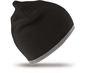 Result Winter Essentials Unisex Wende Strickmütze Beanie RC046X black/grey one size