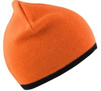 Result Winter Essentials Unisex Wende Strickmütze Beanie RC046X bright orange/black one size