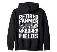 Retired Farmer Opa Legend of The Fields Traktor Kapuzenjacke